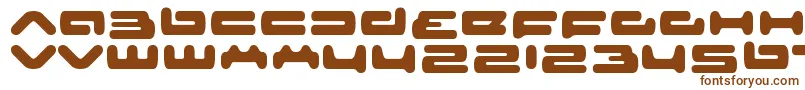 Шрифт SeniorserviceRegular – коричневые шрифты на белом фоне