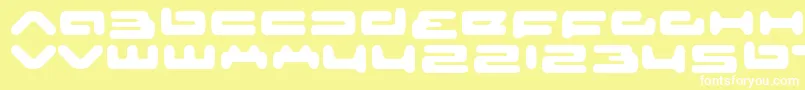 SeniorserviceRegular Font – White Fonts on Yellow Background