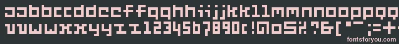 Six Font – Pink Fonts on Black Background