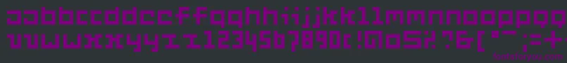 Six Font – Purple Fonts on Black Background