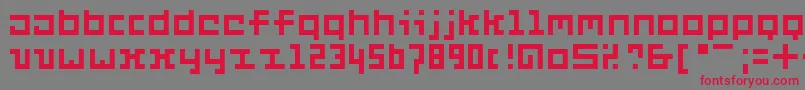 Шрифт Six – красные шрифты на сером фоне