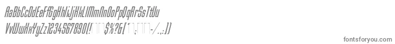 MekanikItalicPlain Font – Gray Fonts on White Background
