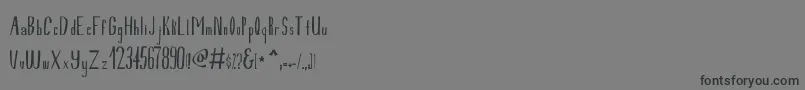 Lemurika Font – Black Fonts on Gray Background