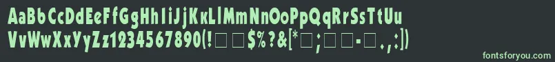fuente KabelCondensedBold – Fuentes Verdes Sobre Fondo Negro