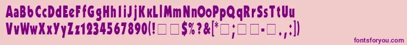 More about KabelCondensedBold Font KabelCondensedBold Font – Purple Fonts on Pink Background