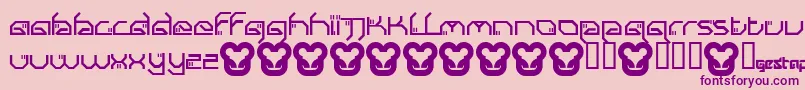 Submit Font – Purple Fonts on Pink Background