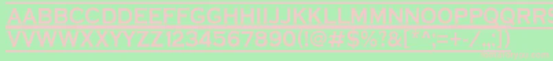 ACoppergothdcfrBold Font – Pink Fonts on Green Background