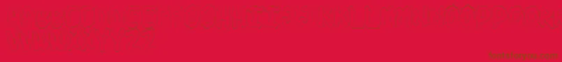 TurdsSoft Font – Brown Fonts on Red Background