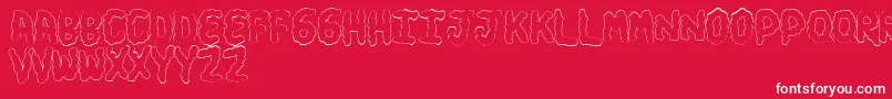 TurdsSoft Font – White Fonts on Red Background