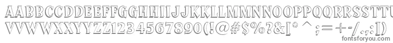 Шрифт SprocketDeluxeBt – серые шрифты