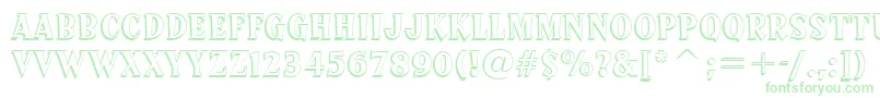 SprocketDeluxeBt Font – Green Fonts on White Background