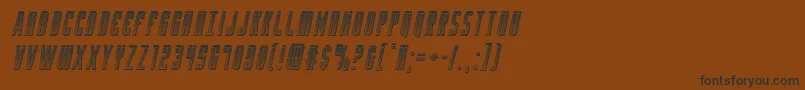 Yfileschromeital Font – Black Fonts on Brown Background