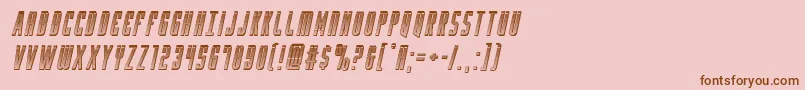 Yfileschromeital Font – Brown Fonts on Pink Background