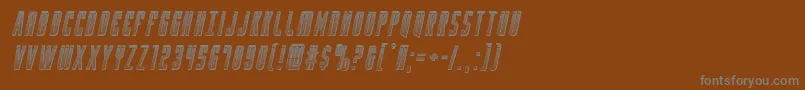 Шрифт Yfileschromeital – серые шрифты на коричневом фоне