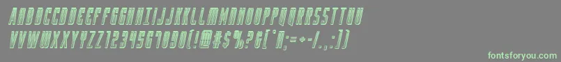 Yfileschromeital Font – Green Fonts on Gray Background