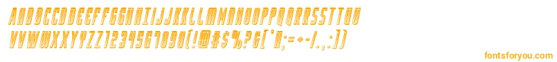 Yfileschromeital Font – Orange Fonts on White Background
