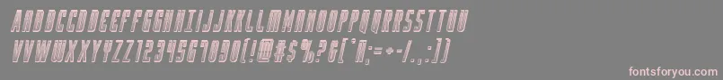 Yfileschromeital Font – Pink Fonts on Gray Background