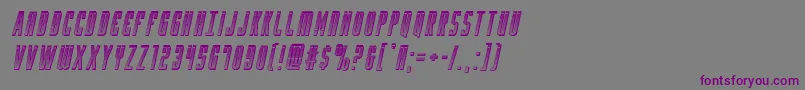 Шрифт Yfileschromeital – фиолетовые шрифты на сером фоне