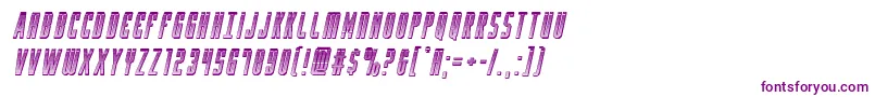 Yfileschromeital-fontti – violetit fontit valkoisella taustalla