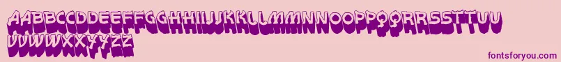 VtksWhitePage3D Font – Purple Fonts on Pink Background