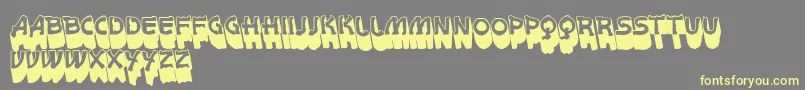 VtksWhitePage3D Font – Yellow Fonts on Gray Background