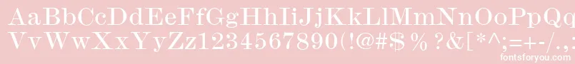 ModernmtWide Font – White Fonts on Pink Background