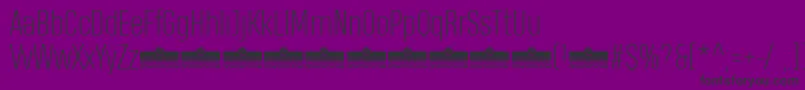 Шрифт HeadingProExtralightTrial – чёрные шрифты на фиолетовом фоне