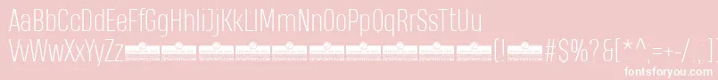 HeadingProExtralightTrial Font – White Fonts on Pink Background