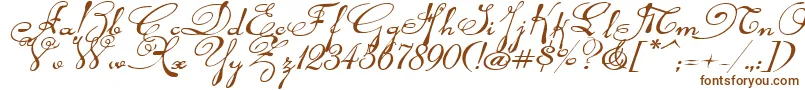 Rhalinaexpi Font – Brown Fonts on White Background