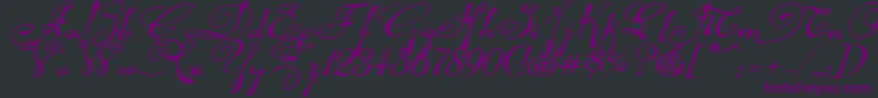 Rhalinaexpi Font – Purple Fonts on Black Background