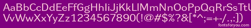 Dynagroteskrxe Font – Pink Fonts on Purple Background