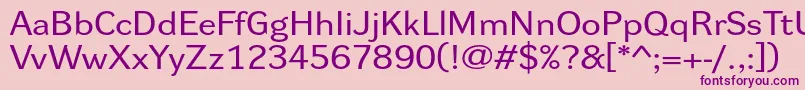 Dynagroteskrxe Font – Purple Fonts on Pink Background