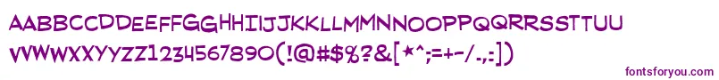 RedstatebluestateBb Font – Purple Fonts on White Background