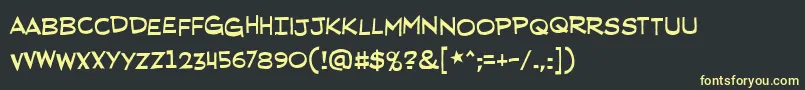 RedstatebluestateBb Font – Yellow Fonts on Black Background