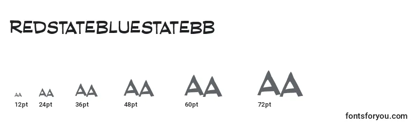Размеры шрифта RedstatebluestateBb