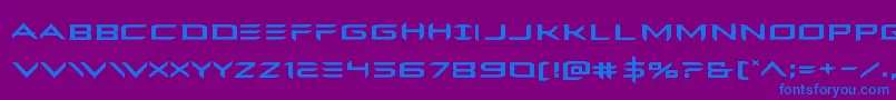 Ferretfaceexpand Font – Blue Fonts on Purple Background