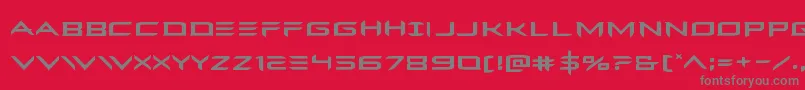Ferretfaceexpand-Schriftart – Graue Schriften auf rotem Hintergrund