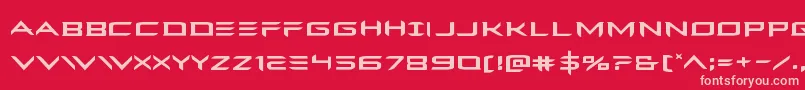 Ferretfaceexpand Font – Pink Fonts on Red Background
