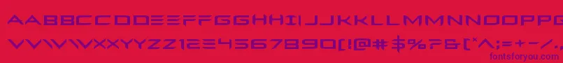 Ferretfaceexpand Font – Purple Fonts on Red Background