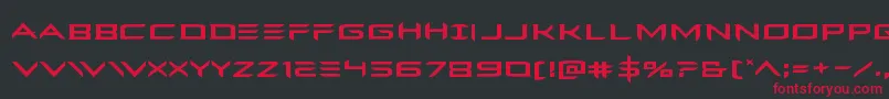 Шрифт Ferretfaceexpand – красные шрифты на чёрном фоне