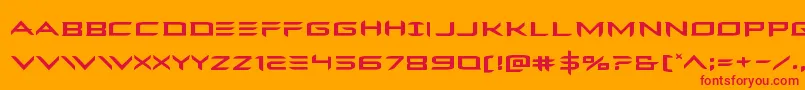 Ferretfaceexpand Font – Red Fonts on Orange Background