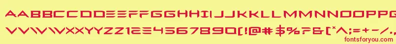 Ferretfaceexpand Font – Red Fonts on Yellow Background