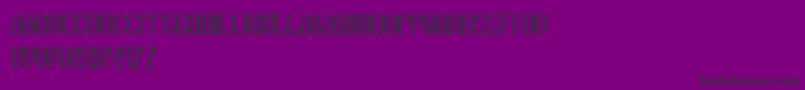 フォントTheQuickMotorcross – 紫の背景に黒い文字