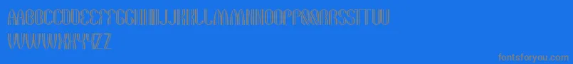 TheQuickMotorcross Font – Gray Fonts on Blue Background