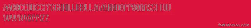 TheQuickMotorcross Font – Gray Fonts on Red Background