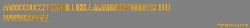 TheQuickMotorcross Font – Orange Fonts on Gray Background