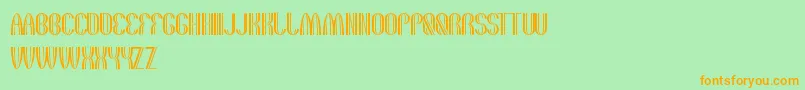 TheQuickMotorcross Font – Orange Fonts on Green Background