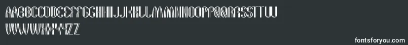 フォントTheQuickMotorcross – 黒い背景に白い文字