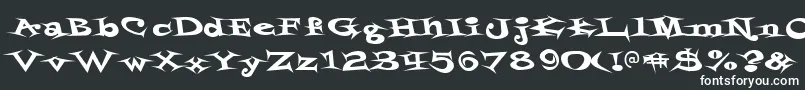Styrofoa-fontti – valkoiset fontit