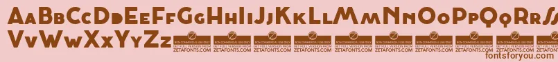 CocosignumMaiuscolettoHeavyTrial Font – Brown Fonts on Pink Background